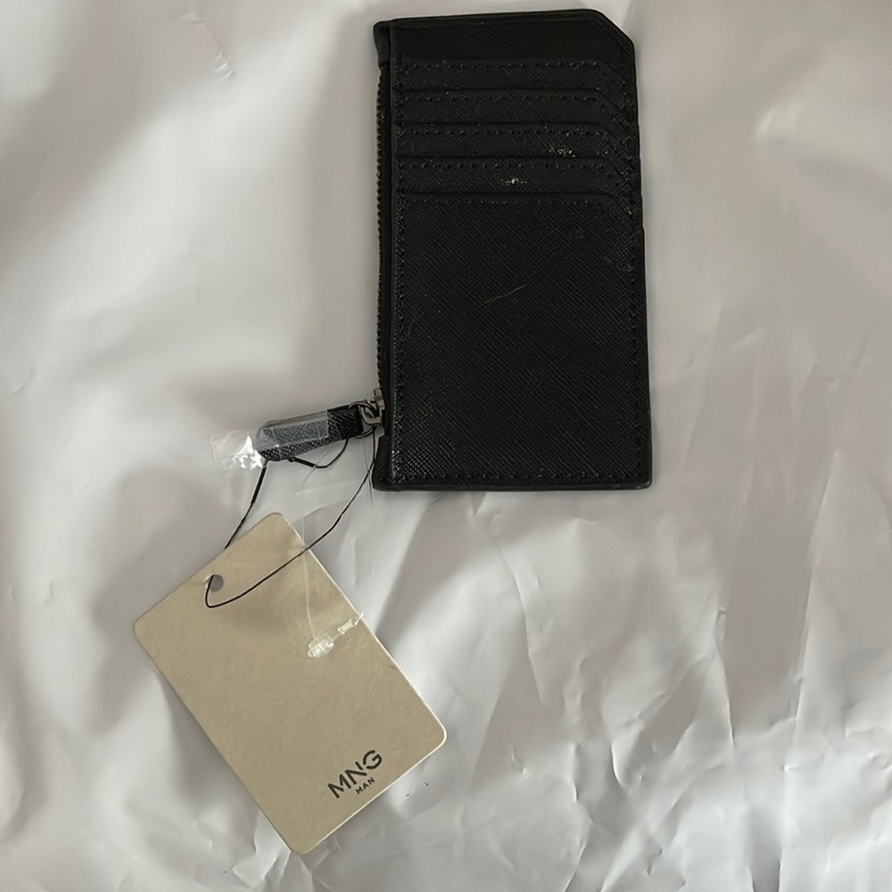 New Ming Mens Zip coin Wallet & Card holder